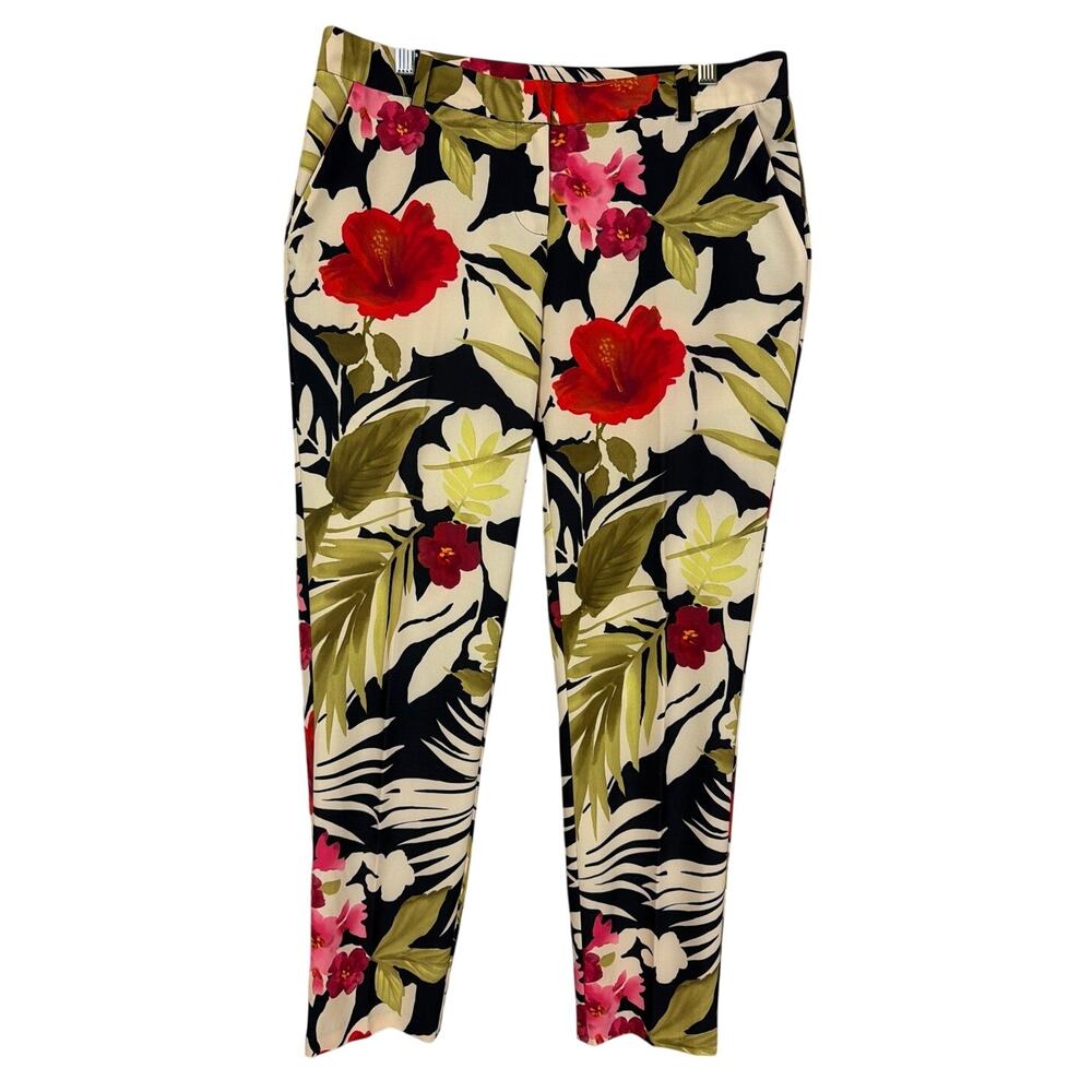 Tommy Bahama Multicolored Tropical Floral Pattern Pants 6